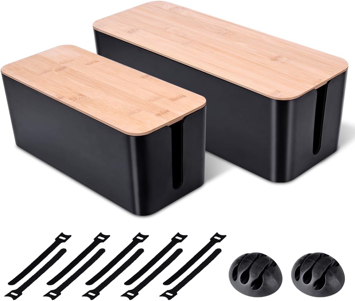 Pisen Cable Management Box Review: Desktop Wire Tidy at ¥29