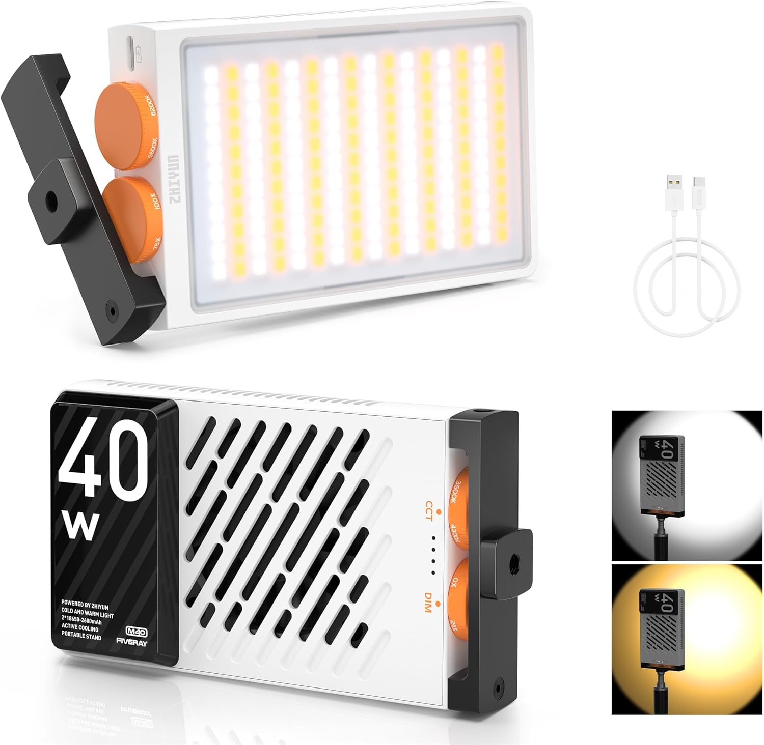Zhiyun Fiveray M40 LED Light Review: Compact 40W Video Lighting